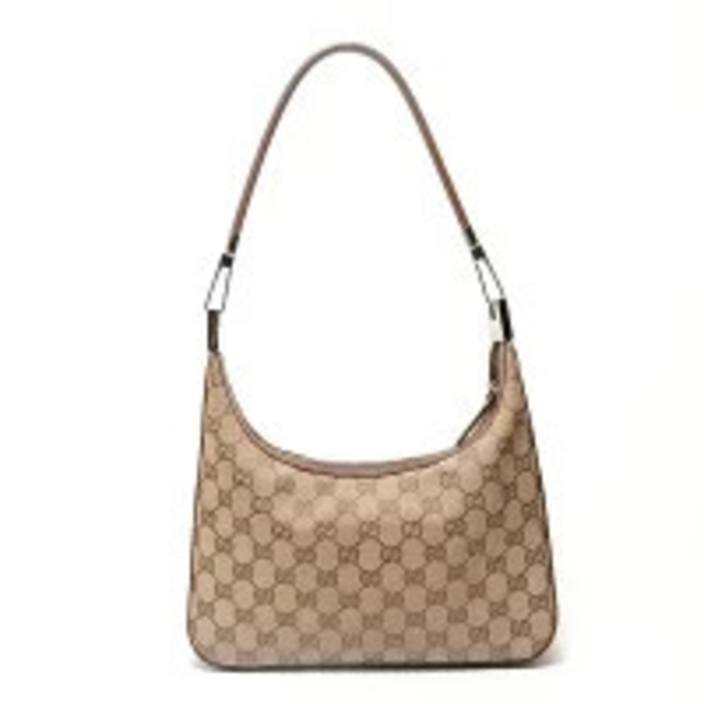 Gucci GG Canvas Shoulder Bag Beige Cream